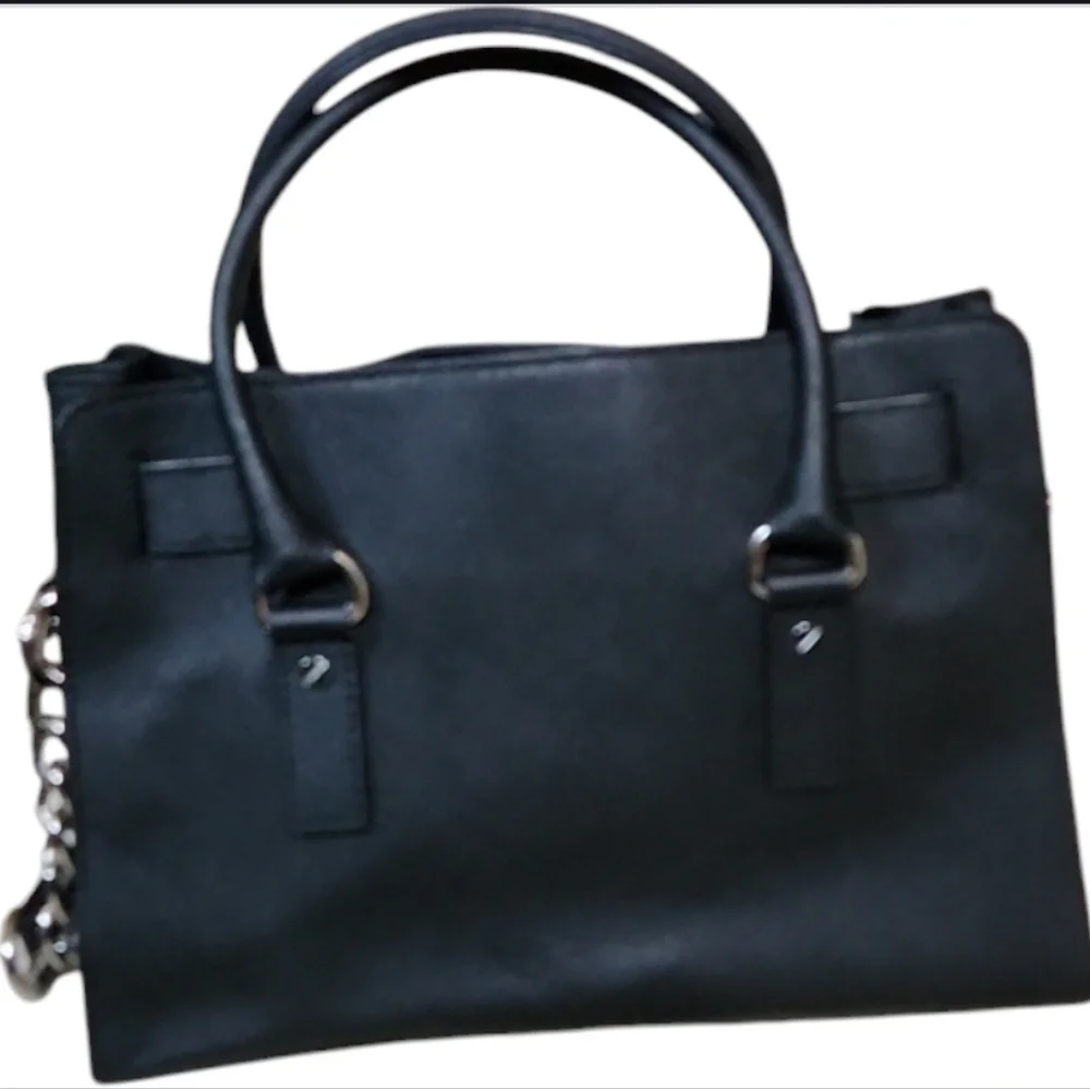 Michael Kors Locking Black Chain Tote